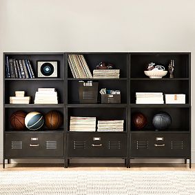 Locker 2-Cubby Wall System with Drawers (90")