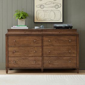Charlotte 6-Drawer Dresser (56.5w x 19.25d")
