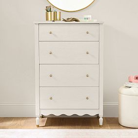 Camille 4-Drawer Tall Dresser (31.5w x 18.5d")