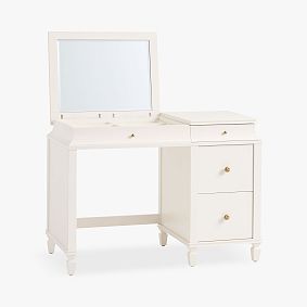 Charlotte Single Pedestal Flip Top Vanity (42"w x 22"d)