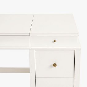 Charlotte Single Pedestal Flip Top Vanity (42"w x 22"d)