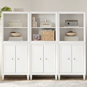 Auburn Wall Bookcase with Cabinet Storage (76.5")