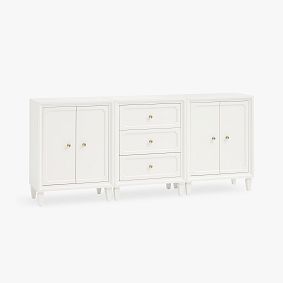 Auburn Triple Set with Cabinets &amp; Drawers (76")