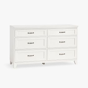 Open Box: Hampton 6 Drawer Dresser (56") - Simply White