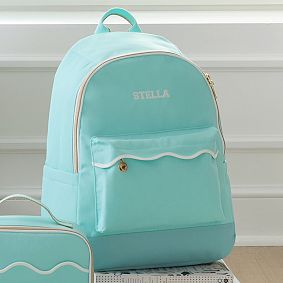 Stoney Clover Lane Scallop Backpack, Aqua, Large