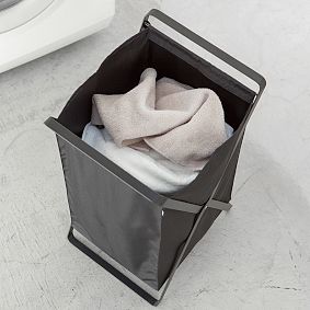 Folding Laundry Hamper - Black