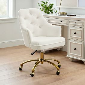Tufted Swivel Desk Chair