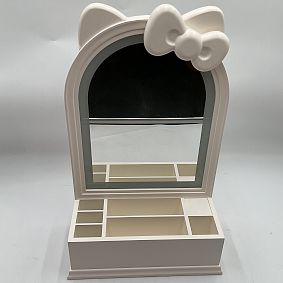 Open Box: Hello Kitty Light Up LED Desktop Vanity Mirror (16" x 25") - White