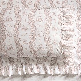 Harry Potter<sup>&trade;</sup> Hogwarts<sup>&trade;</sup> Toile Ruffle Sheet Set