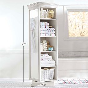 Display-It Rotating Bookcase with Mirror (20.5")