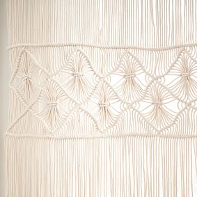 Macramé Decorative Panel - Ivory