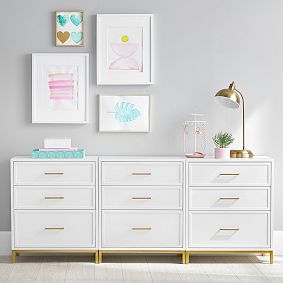 Blaire 3-Drawer Storage Cabinet, Set of 3 (75")