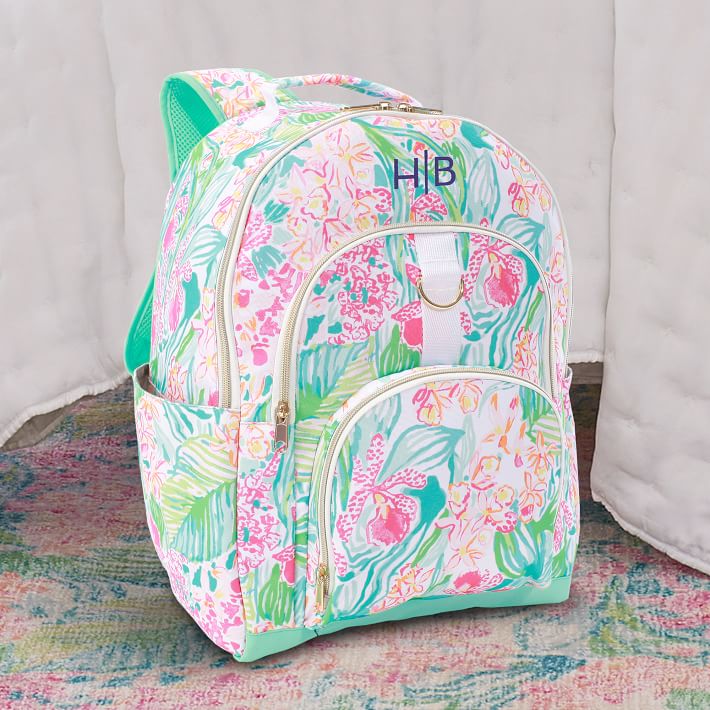 Lilly Pulitzer Via Flora Backpack & Bottle Set | Pottery  display picture 1