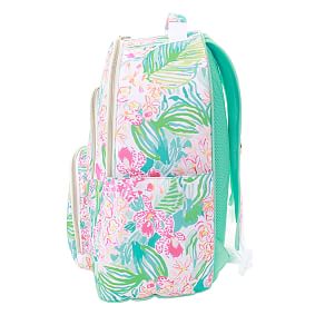 Lilly Pulitzer Via Flora Backpack and Slim Water Bottle Bundle
