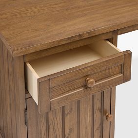 Beadboard Space-Saving Desk With Hutch (44"w x 20"d)