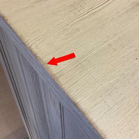 Open Box: Beadboard Chest of Drawers, 5-Drawer (36"W x 19"D) - Weathered White