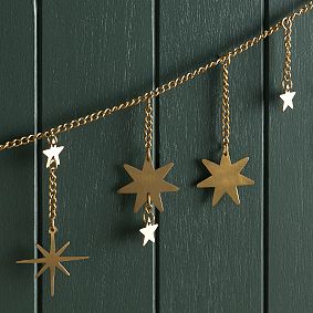 Hill House Home Metal Star Garland 