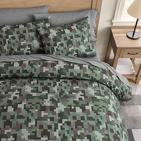 Minecraft Creeper Camo Duvet Cover