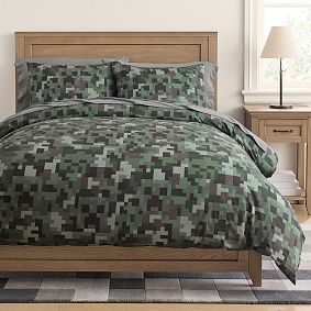 Minecraft Creeper Camo Duvet Cover
