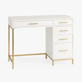 Blaire Single Pedestal Storage Desk (40"w x 18"d)