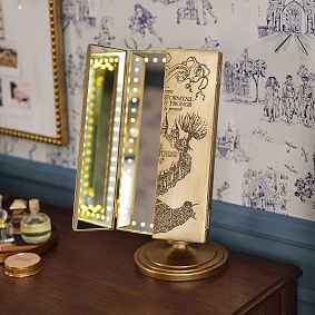 Harry Potter™ Marauder's Map™ Light-Up Touch Trifold Vanity Mirror (16.5"x8")