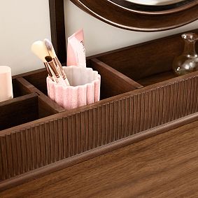Chris Loves Julia Turned Wood Vanity Topper (40"x7.5")