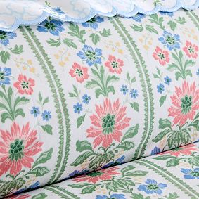 Hill House Home Floral Block Stripe Duvet Cover