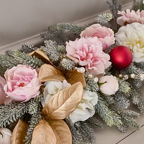 LoveShackFancy Floral Seasonal Garland (63")