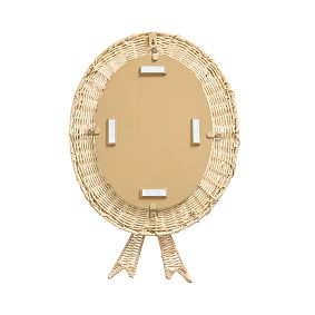 LoveShackFancy No Nails Rattan Bow Mirror (18"x28")