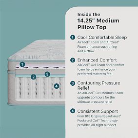 BeautySleep by Beautyrest<sup>&reg;</sup> Slumber Escape Medium Pillow Top Mattress (14.25"h)