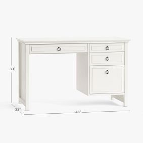 Elsie Single Pedestal Desk (48"x22")