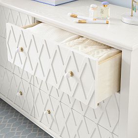 AERIN Lattice 6-Drawer Dresser (56w x 19d")