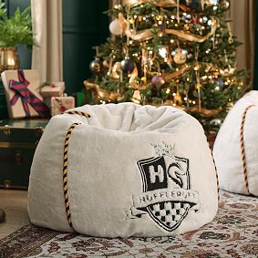 Large Harry Potter™ Hufflepuff™ Faux Fur Bean Bag Chair Slipcover Only