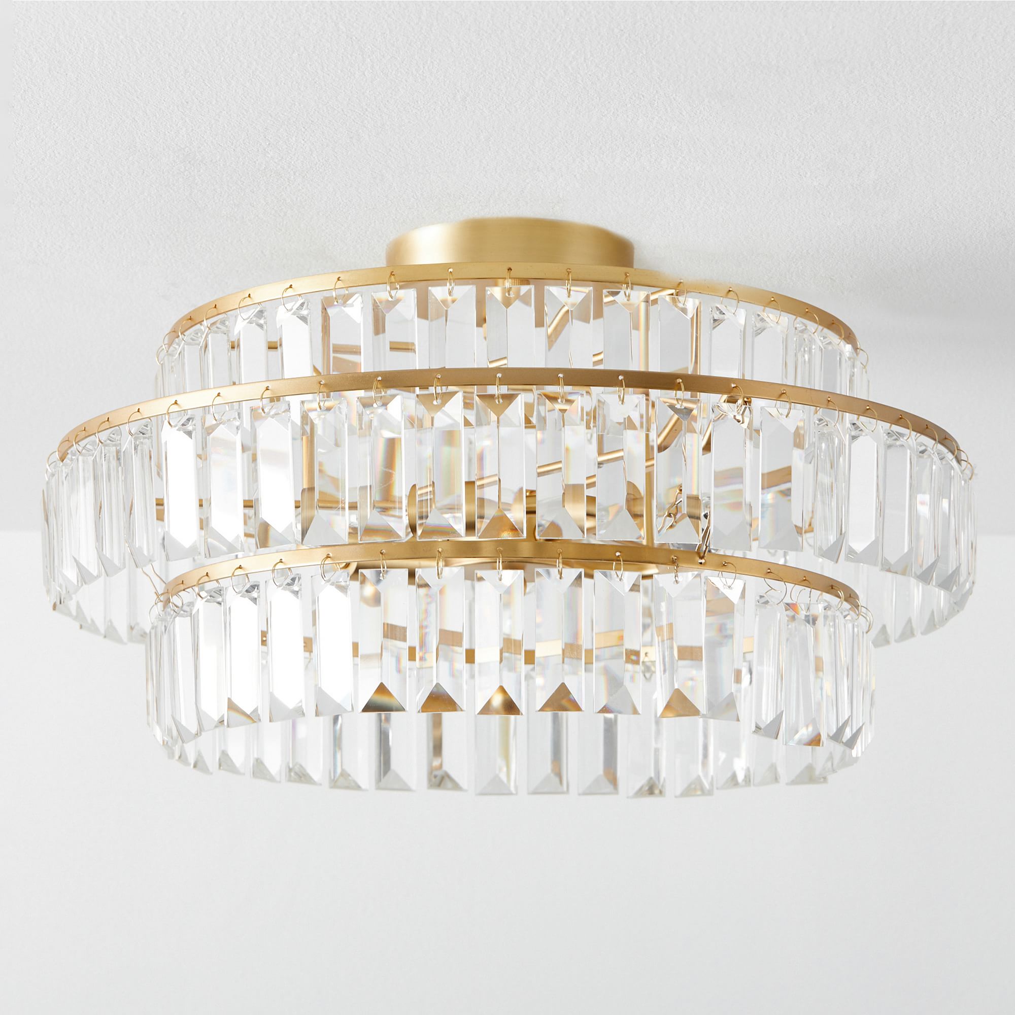 Monique Lhuillier Crystal Drop Flush Mount (18") by Pottery Barn Teen