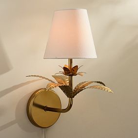 Palm Plug-In Sconce (15")