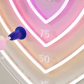 Heart Dartboard Neon