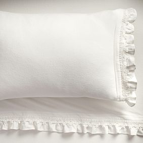 LoveShackFancy Daydream Ruffle Flannel Sheet Set