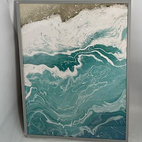 Open Box: Minted® Incoming Tide Framed Art by Paula Pecevich (30" x 40") - Gray Frame