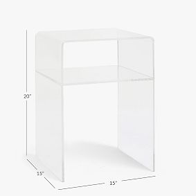 Acrylic Nightstand (15")