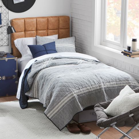 Modern Neutrals Dorm Room