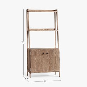 Highland Wide Bookshelf with Storage Cabinet