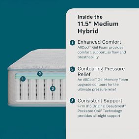 BeautySleep by Beautyrest<sup>&reg;</sup> Slumber Escape Hybrid Mattress (11.5" -12.5"h)