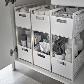 Two-Tier Cabinet Storage Basket