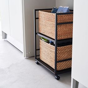 Two-Tier Hideaway Storage Cart
