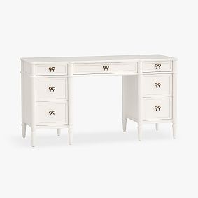 LoveShackFancy Bow Storage Desk (58"w x 20.5"d)