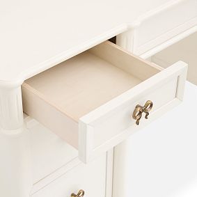 LoveShackFancy Bow Storage Desk (58"w x 20.5"d)