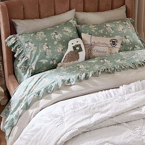 Harry Potter<sup>&trade;</sup> Hedwig<sup>&trade;</sup> Post Ruffle Organic Sheet Set