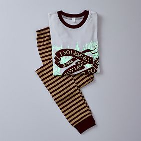 Harry Potter<sup>&trade;</sup> Marauder's Map<sup>&trade;</sup> Teen Glow-in-the-Dark Fitted Pajama Set