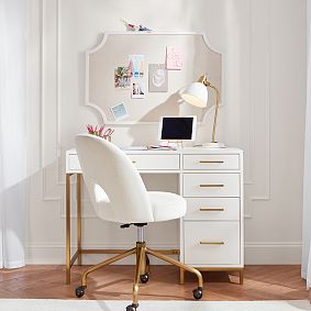Blaire Single Pedestal Storage Desk (40"w x 18"d)