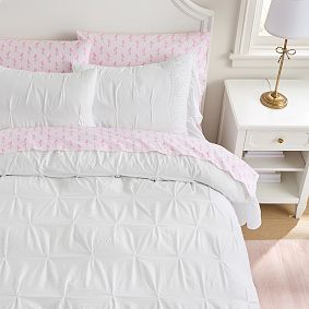 French Pintuck Duvet Cover